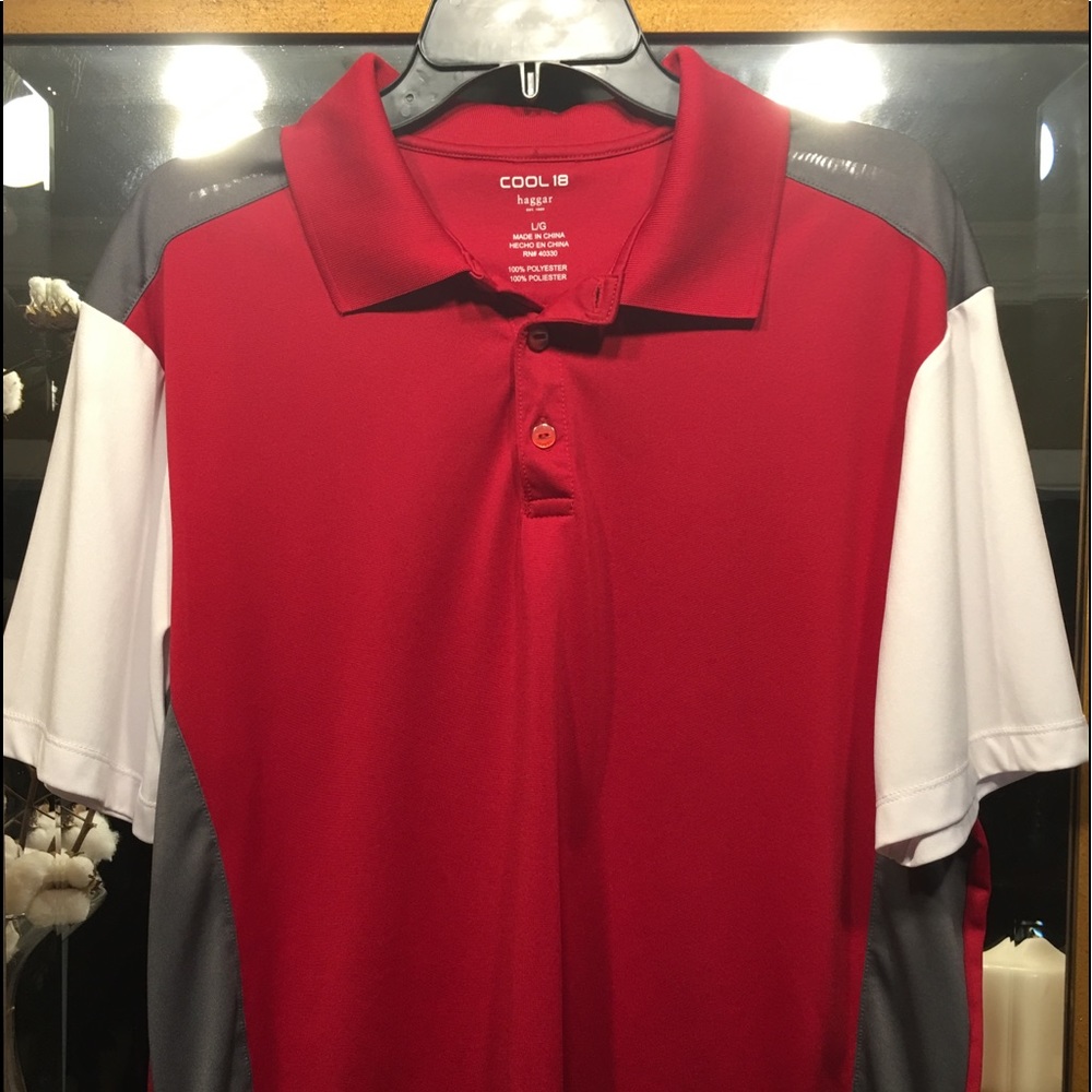 Haggar Cool 18 large golf shirt